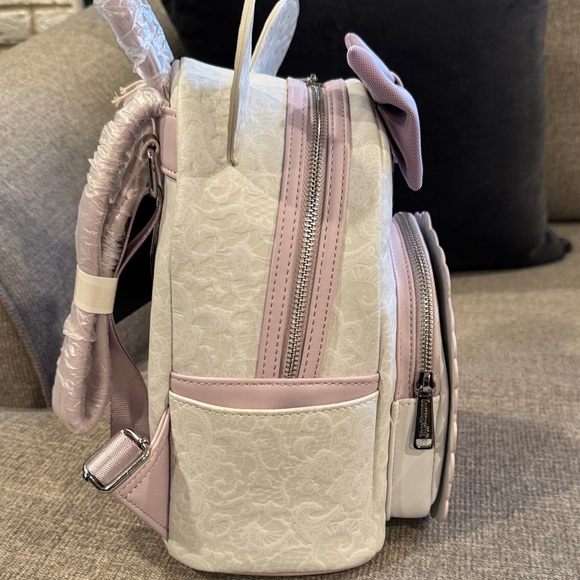Loungefly Disney Floral lace print Backpack - Picture 3 of 7